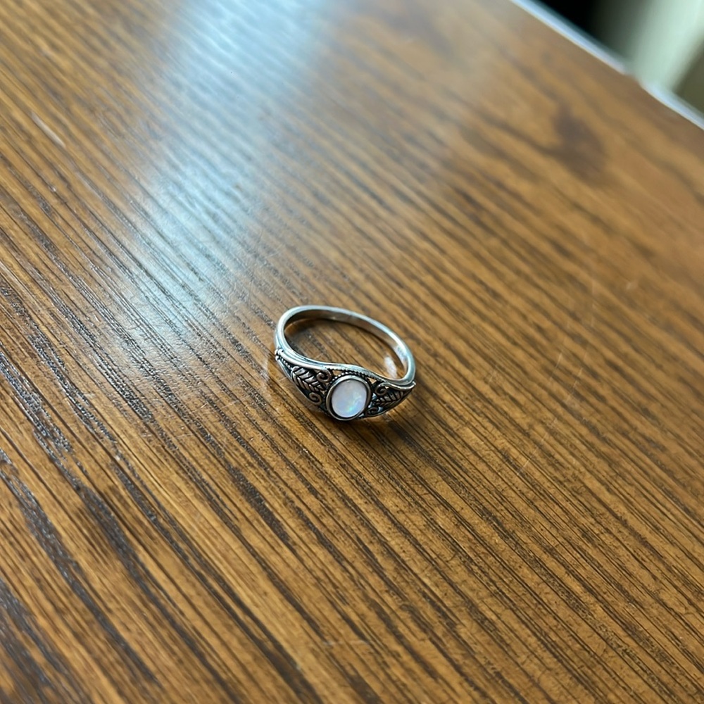 Opal & Sterling Silver Ring